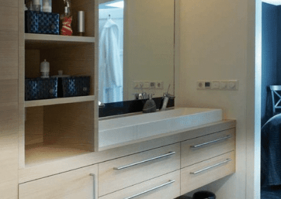 Badkamer ouders meubel maatwerk wastafelkast