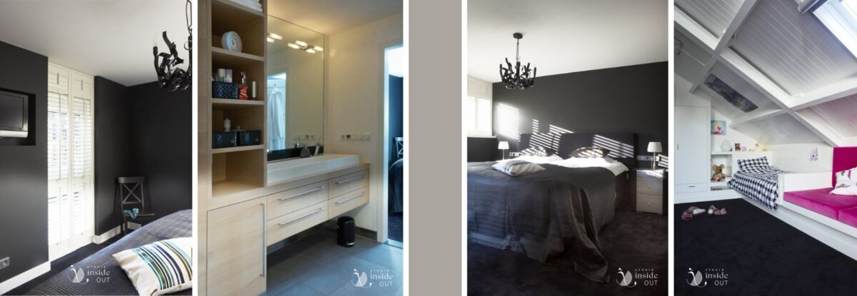 Ouderslaapkamer en badkamer en meisjes slaapkamer