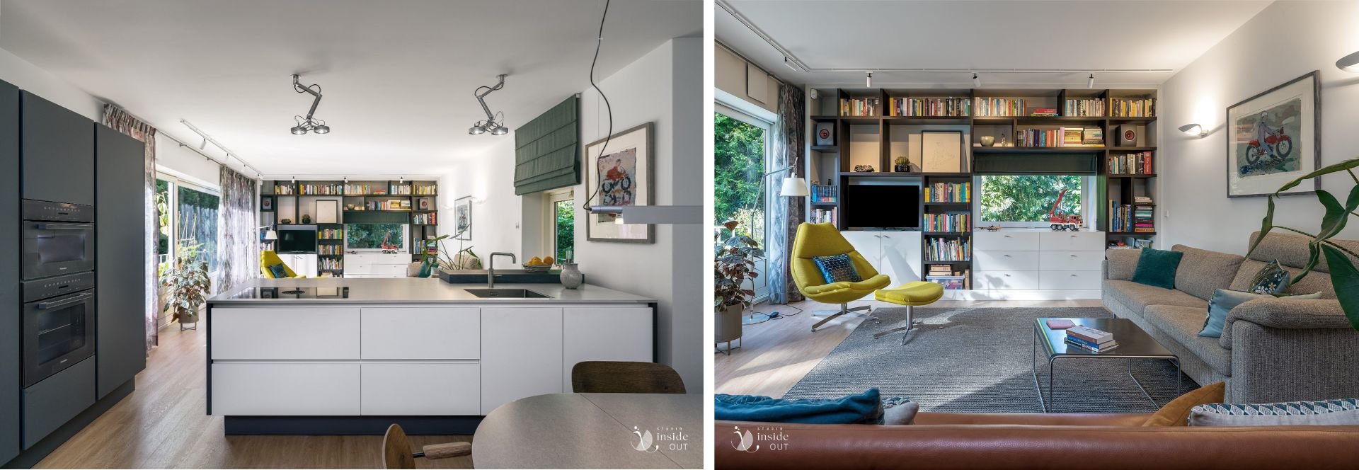 Woonkeuken en meubel maatwerk kastenwand