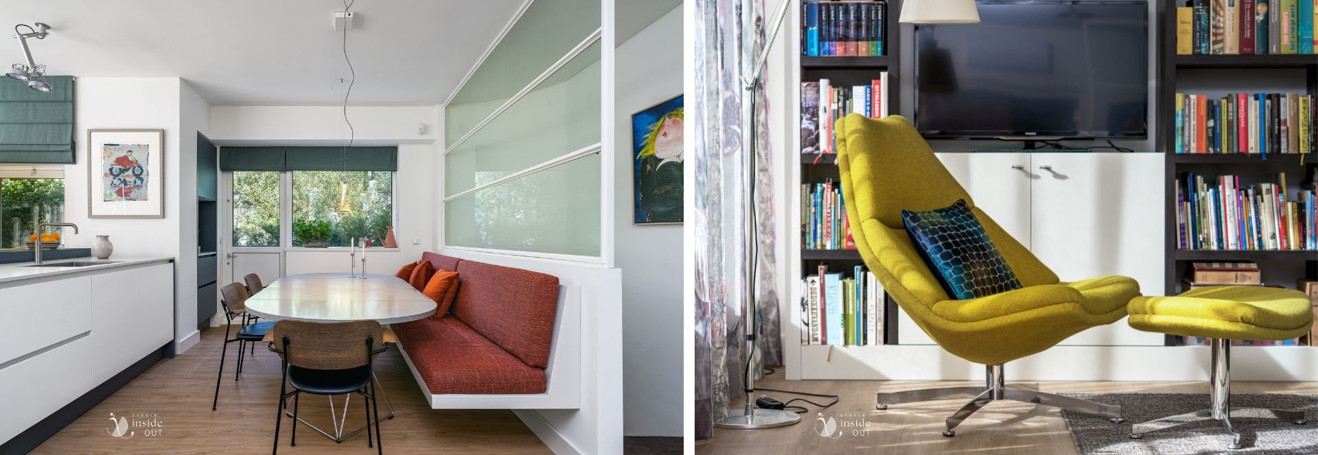 Zwevende zitbank eetkeuken